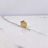 Dije Letra J 0.6gr / 1.8cm / Troquelado Oro Amarillo $