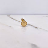 Dije Letra C 0.6gr / 1.8cm / Troquelado Oro Amarillo $