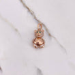 Dije Oso Articulado 6.6gr / 3cm / Circones Blancos Oro Rosa $