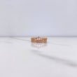 Anillo Corona Reina 2.85gr / T5 3/4 / Circones Blancos Oro Rosa $