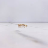 Anillo Solitario Cubano 1.25gr / T6 / Circon Blanco Oro Amarillo $