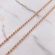 Cadena Militar 15.75gr / 50cm / 3mm Diamantado Oro Rosa $