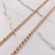 Cadena Militar 34.05gr / 70cm / 4mm Diamantado Oro Rosa $