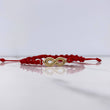 Pulsera Roja Infinito 0.75gr / 2.4cm / Oro Amarillo $