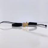 Pulsera Negra Oso Ts 0.6gr / 1.5cm / Oro Amarillo $