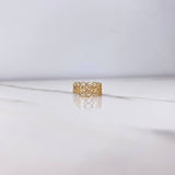 Piercing Earcuff Simulador 1.45gr / 1.4cm / Circulos Oro Amarillo (Joya) $