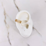Piercing Earcuff Simulador 1.45gr / 1.4cm / Circulos Oro Amarillo (Joya) $