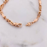 Pulso Rustico Estrellas 15gr / 22cm / Oro Rosa $