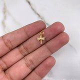 Dije Libelula 0.35gr / 1.3cm / Troquelada Oro Amarillo $