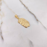 Dije Rostro 2.15gr / 3cm / Plano Oro Amarillo $