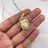 Dije Rostro 2.15gr / 3cm / Plano Oro Amarillo $