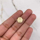 Herraje Virgen Milagrosa 0.6gr / 1.5cm / Troquelada Oro Amarillo $