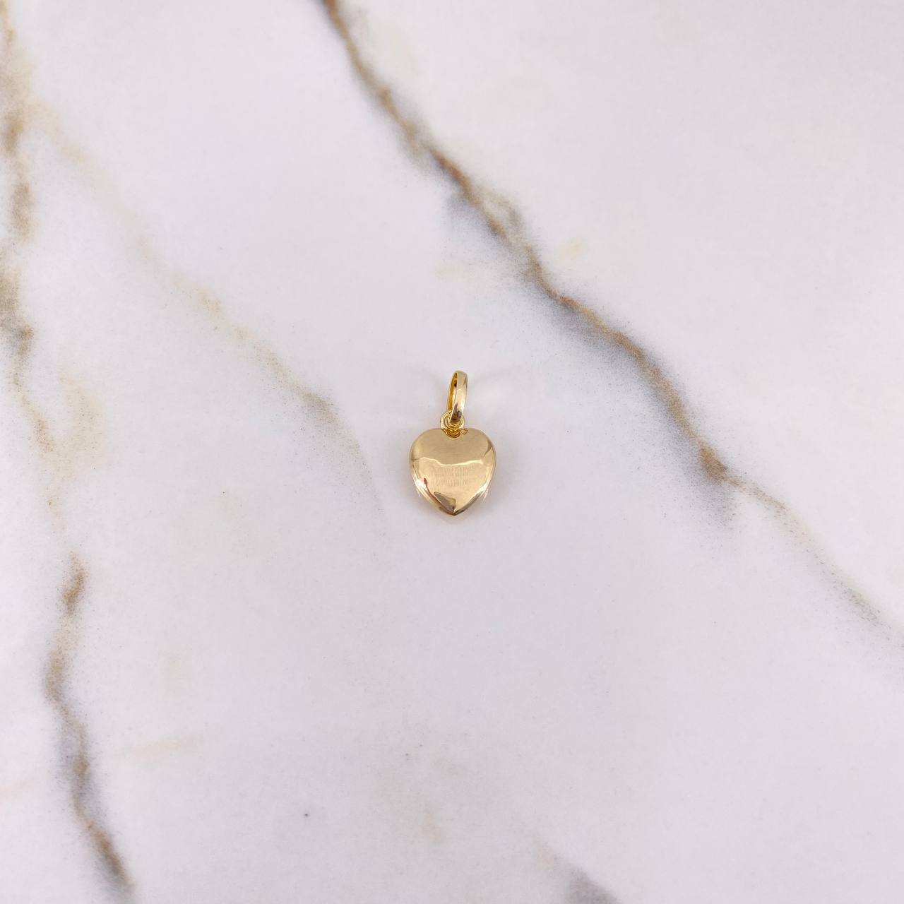 Dije Corazon 0.5gr / 1.6cm / Troquelado Oro Amarillo $