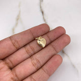 Dije Corazon 0.5gr / 1.6cm / Troquelado Oro Amarillo $