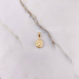 Dije Virgen Guadalupe 0.45gr / 1.6cm / Troquelado Oro Amarillo $