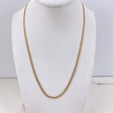Cadena Cubana 3.3gr / 60cm / 3mm Oro Amarillo +0 &