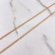 Cadena Cubana 3.3gr / 60cm / 3mm Oro Amarillo +0 &