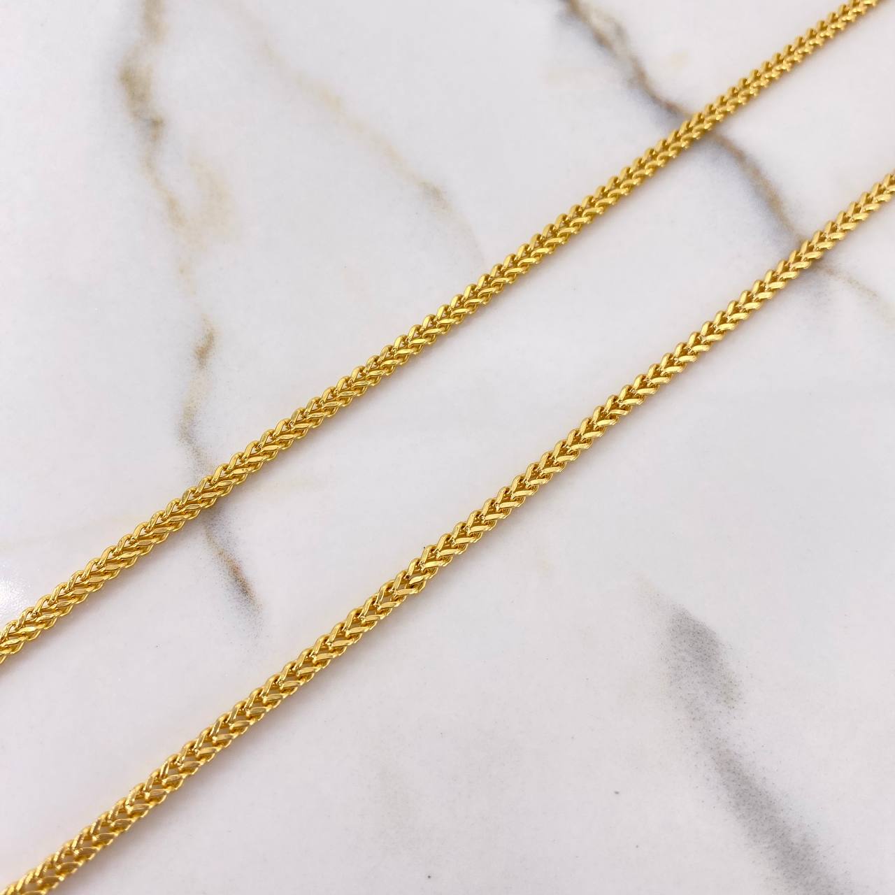Cadena Franco 7.05gr / 60cm / 3mm Oro Amarillo +4 &