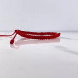 Pulsera Roja Bolas 0.15gr / 3mm Oro Amarillo &