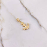 Dije Ancla Mate 0.8 g / 2.5 cm Oro Amarillo 18K