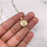 Dije San Miguel Arcangel 0.75gr / 1.8cm / Troquelado Oro Amarillo &