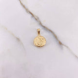 Dije San Miguel Arcangel 0.75gr / 1.8cm / Troquelado Oro Amarillo &