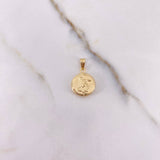 Dije San Miguel Arcangel 0.75gr / 1.8cm / Troquelado Oro Amarillo &