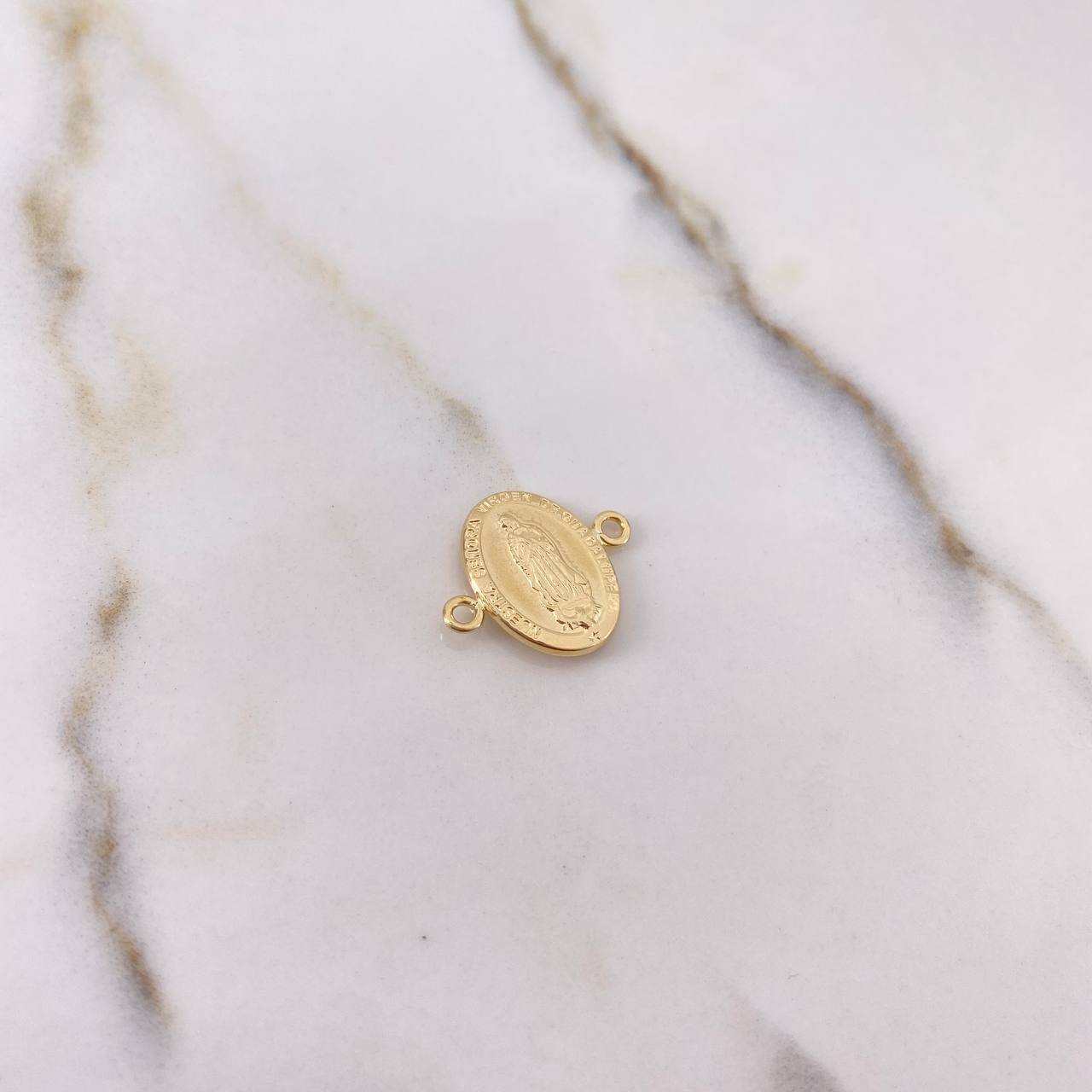 Herraje Virgen Guadalupe 0.85gr / 1.8cm / Troquelado Oro Amarillo &