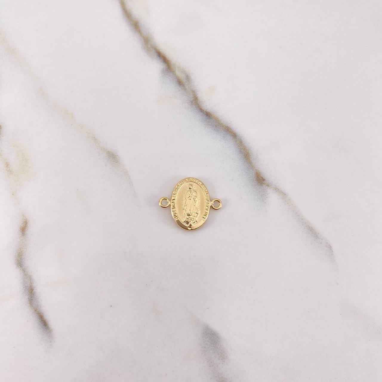 Herraje Virgen Guadalupe 0.85gr / 1.8cm / Troquelado Oro Amarillo &
