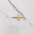 Herraje Cruz 1.05gr / 3cm / Puntas Planas Oro Amarillo &