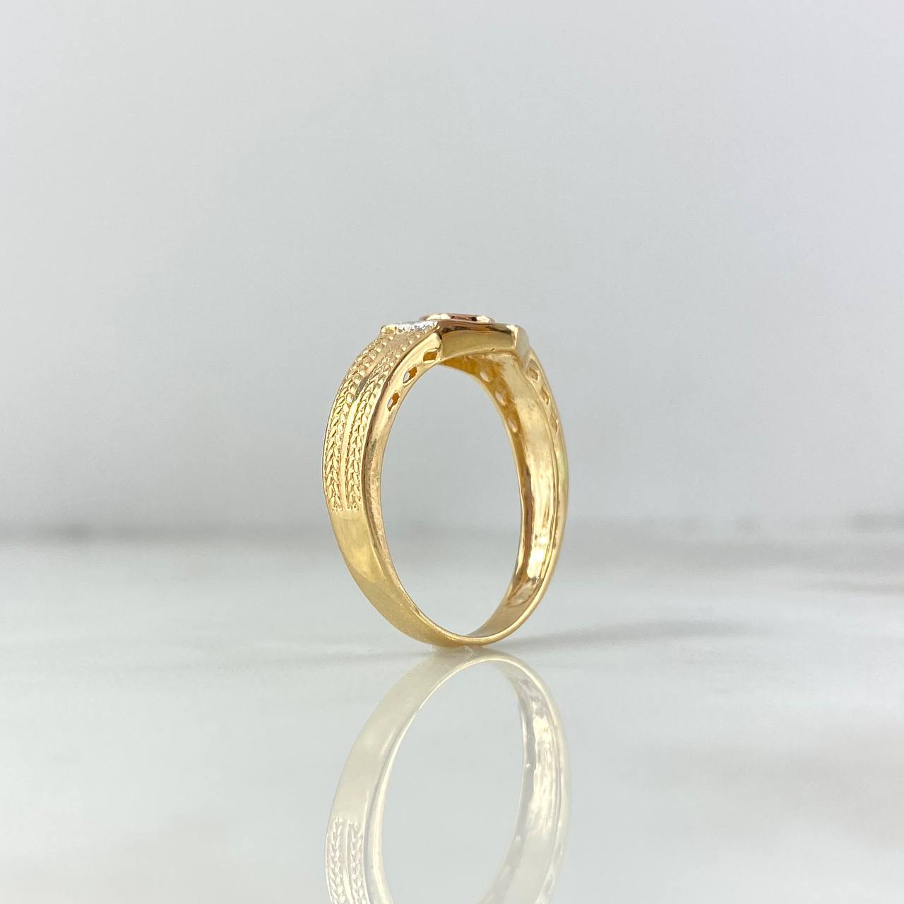 Anillo MBG 5.15gr / T9 / Circones Blancos Tres Oros &