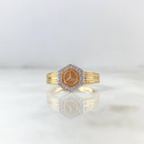 Anillo MBG 5.15gr / T9 / Circones Blancos Tres Oros &