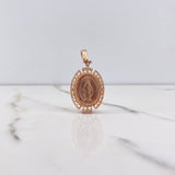 Dije Virgen Milagrosa 8.35gr / 4cm / Oro Rosa &