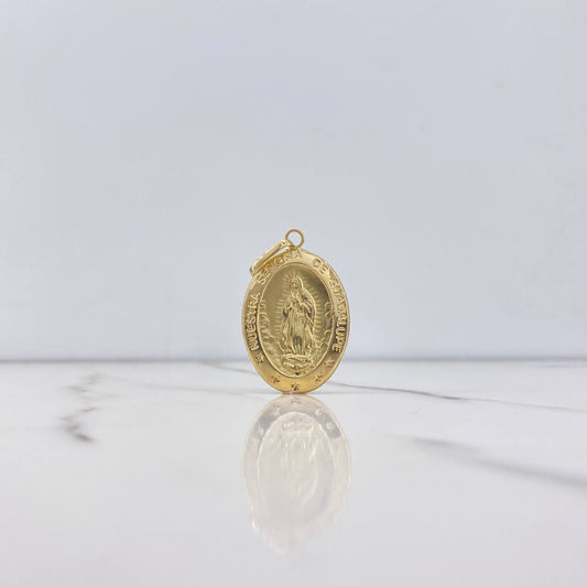 Dije Virgen Guadalupe 3.6gr / 4.4cm / Troquelado Oro Amarillo &