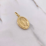 Dije Virgen Milagrosa 1.95gr / 3.1cm / Troquelado Oro Amarillo &