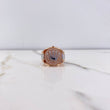Anillo Correa Corona RX 9.55gr / T10 / Circones Blancos Dos Oros Blanco Rosa &