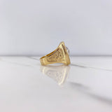 Anillo Herradura Caballo 14.05gr / T11 / Circones Amarillo Blanco Dos Oros Amarillo Blanco &
