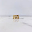 Anillo Corona RX 5.25gr / T10 / Circones Blancos Dos Oros Amarillo Blanco &