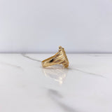 Anillo Virgen Guadalupe 7.2gr / T7 3/4 / Circones Verdes Fucsias Blancos Oro Amarillo &