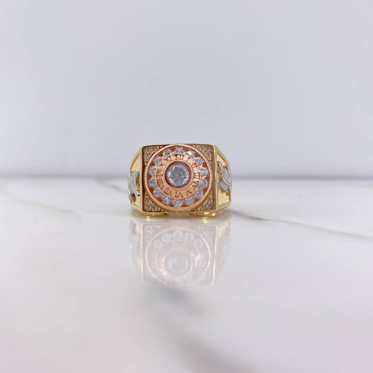 Anillo Crono Tempo Aguila 12.3gr / T11 / Circones Blancos Tres Oros $