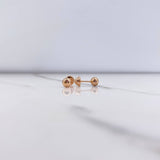 Topos Bola Lisa 0.45gr / 5mm Oro Rosa &
