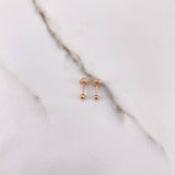 Topos Bola Lisa 0.35gr / 3mm Oro Rosa &