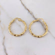 Candongas Mai 3.25gr / 3.3cm / Rayadas Oro Amarillo $
