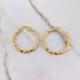 Candongas Mai 3.25gr / 3.3cm / Rayadas Oro Amarillo $