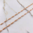 Cadena Barril Rayado 7.05gr / 60cm / Oro Rosa $