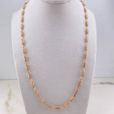 Cadena Barril Rayado 7.05gr / 60cm / Oro Rosa $