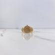 Anillo Correa Corona RX 6.8gr / T8 1/2 / Circones Blancos Oro Amarillo $
