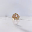 Anillo Herradura Caballo 6.25gr / T9 / Circones Blancos Tres Oros $