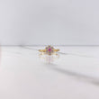 Anillo Flor 2.4gr / T7 1/4 / Circones Rosado Blancos Oro Amarillo $