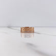 Anillo Oso Ts 3.95gr / T5 3/4 / Circones Blancos Oro Rosa $